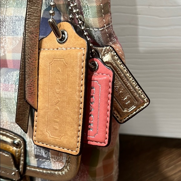 Coach Multicolor Plaid Shoulder Bag - Picture 2 of 10